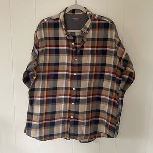 Van Heusen Multicolor Plaid Casual Shirt